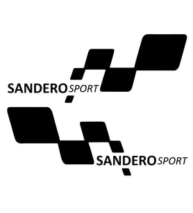 sandero sport Etiket Yapıştırma 30cmx11cm MMD293