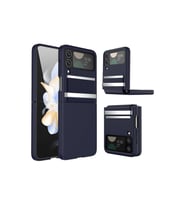 Galaxy Z Flip 4 Kılıf Belt Flip Kapak - Lacivert