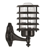 AVONNI BAP-68150-BSY Siyah Boyalı Dış Mekan Aydınlatma E27 Aluminyum Polikarbon/Akrilik Cam 23cm