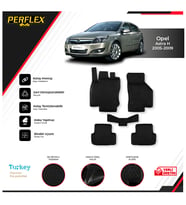 Opel Astra H 2005-2009 3D Havuzlu Paspas (Siyah - Beyaz)