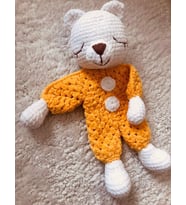 Uykucu Sevimli Ayıcık Uyku Arkadaşı Amigurumi Organik Oyuncak