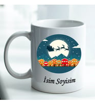 Yılbaşı Temalı Kişiye Özel İsim ve Fotoğraf Baskılı Kupa Bardak No:005