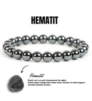 Alnis Atelier Hematit Doğal Taş Bileklik