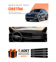 KİA SPORTAGE (2025-Sonrası) Uyumlu Torpido Koruma Örtüsü Oto Kılıfı - Siyah