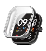 Microsonic Xiaomi Redmi Watch 5 Kılıf 360 Full Round Soft Silicone Gümüş (Gümüş)