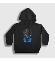 Presmono Unisex Çocuk Siyah Sub Zero V3 Mortal Kombat Kapüşonlu Sweatshirt 147908tt
