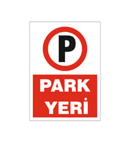 Park yeri, isg uyarı levhası
