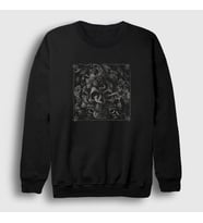 Presmono Unisex Siyah Cobra Art Skull Kurukafa Sweatshirt 348931tt