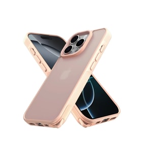 Newface Apple iPhone 16 Pro Kılıf Elegant Kapak - Pudra