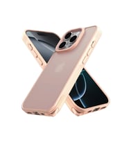 Newface Apple iPhone 16 Pro Kılıf Elegant Kapak - Pudra