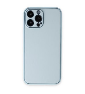 Apple İphone 14 Pro Kılıf Coco Deri Silikon Kapak - Sky Blue