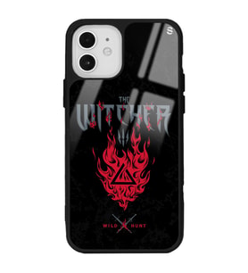 iPhone 12 Pro Witcher 3 Fire Tasarımlı Glossy Telefon Kılıfı