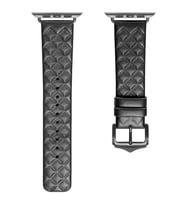 Dux Ducis Apple Watch 42/44/45MM için Enland Serisi Premium Deri Kayış Kordon (Siyah)