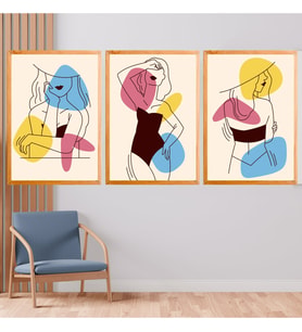 Modern Ahşap Çerçeve Tablo 002