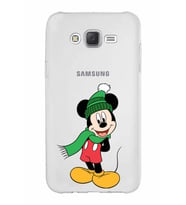 Samsung Galaxy J7 Core Kapak Mickey Mouse Tasarımlı Şeffaf Silikon Kılıf