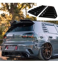Vw Golf 6 2008-2012 Uyumlu Kelebek Cam Izgarası Cam Vizörü Havalandırma Sağ Sol Takım Parlak Siyah