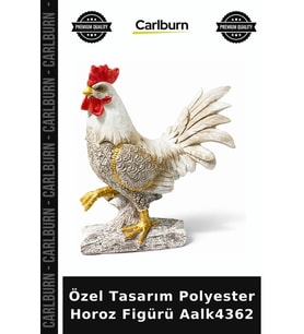 Özel Üretim Dekoratif Salon Biblo Aksesuar Hediyelik Özel Tasarım Polyester Horoz Figürü Aalk4362