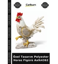 Özel Üretim Dekoratif Salon Biblo Aksesuar Hediyelik Özel Tasarım Polyester Horoz Figürü Aalk4362