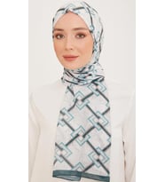 Armine Trend Şal Yeşil Karma Desen 10006 - 07