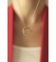 Ay Yıldız Kolye - Rose KL-0700