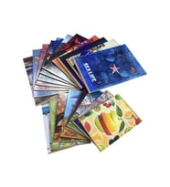 Meteksan A-5 Dikişli Defter 40 Yaprak Kareli (1 Paket 12 Adet) (Karışık)