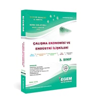 Egem Yayınları Aöf Çalışma Ekonomisi 3.Sınıf 6. Yarıyıl Bahar Dönemi Konu Anlatımlı Soru Bankası (Çok Renkli)