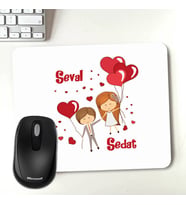 Kişiye Özel Mutluluğa Uçalım Tasarım Mousepad