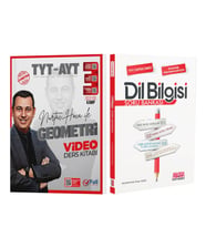 Full Matematik TYT AYT Geometri Video Ders Kitabı ve AKM Dil Bilgisi Soru Bankası Seti 2 Kitap