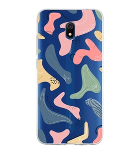Xiaomi Redmi 8A Uyumlu Kapak Abstract Tasarımlı Şeffaf Silikon Kılıf