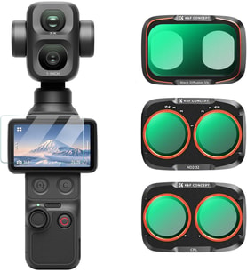CONCEPT DJI Osmo Pocket 4P/Xtra Muse2 Pro ile Uyumlu 3'lü Paket Filtre