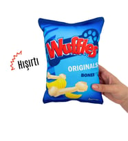 Wuffles Peluş Cips Hışırtı Sesli Köpek Oyuncağı Cips Şeklinde Ses Çıkaran Köpek Oyun Arkadaşı
