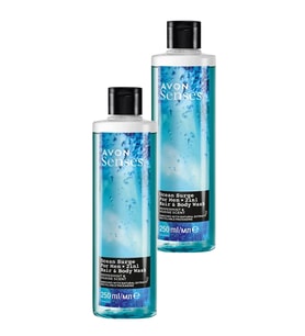 Avon Senses Ocean Surge Nane ve Deniz Kokulu Saç ve Vücut için Erkek Duş Jeli 250 Ml. İkili Set