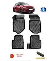 Opel Corsa F (BENZİN/DİZEL)) 2019 Sonrası Uyumlu 3D Havuzlu Paspas ASMA KOKU VE NUMARATÖR HEDİYELİ