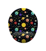 Uzay Güneş Ve Gezegenler Bilek Destekli Mouse Pad (Çok Renkli)