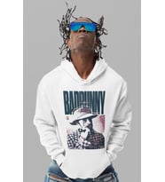 Badbunny Rapper Baskılı Unisex Oversize Şarkıcı Hoodie