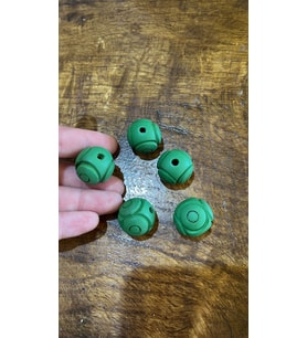 YEŞİL DELİKLİ 5 Lİ BONCUK SETİ 2 CM