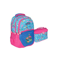 Relaxion Yeni Sezon Figürlü Unisex İlkokul Çantası İkili Takım (Mavi-Pembe)