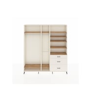 Arges Dolap 9 Raflı 3 Çekmeceli 3 Askılı 220x30x243 Aytaşı-Çam/Aytaşı