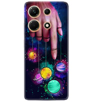 Infınix Note 30 Kılıf Silikon Desen Özel Seri Finger planet 1740
