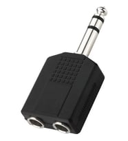 Jack Dönüştürücü - 6.3mm 1x2 Jak Çoğaltıcı