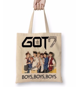 Got7 Kpop Bez Çanta Uzun Saplı
