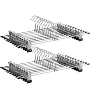 Songmics Cri006-20 Metal Kıyafet/Pantolon Askısı, Pantolon, Çoraplar Etekler Için, 40 X 10,5 Cm (Eks (Çok Renkli)