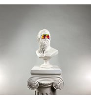 Poseidon 'Art Mask' Dekoratif Heykel, Pop Art Roma Yunan Heykelleri