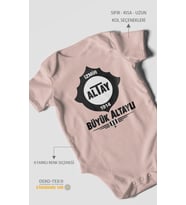 Büyük Altaylı! Altayspor Kısa Kollu Bebek Body %100 Pamuk