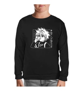 Hunter X Hunter - Killua Zoldyck Siyah Çocuk Sweatshirt