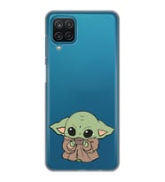 Samsung Galaxy A22 Uyumlu Baby Yoda Tasarımlı Şeffaf Telefon Kılıfı