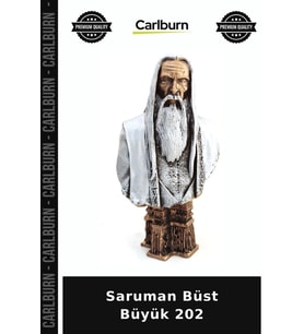 Özel Üretim Koleksiyon Fantastik Dekoratif Figür Saruman Büst Büyük 202