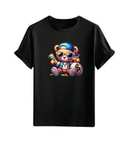 Animasyon Görselli  Unisex (Tshirt) Tişört (Siyah)