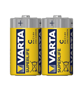 Varta Superlife Çinko Orta C Boy Pil (24 Lü Paket)