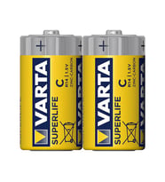 Varta Superlife Çinko Orta C Boy Pil (24 Lü Paket)